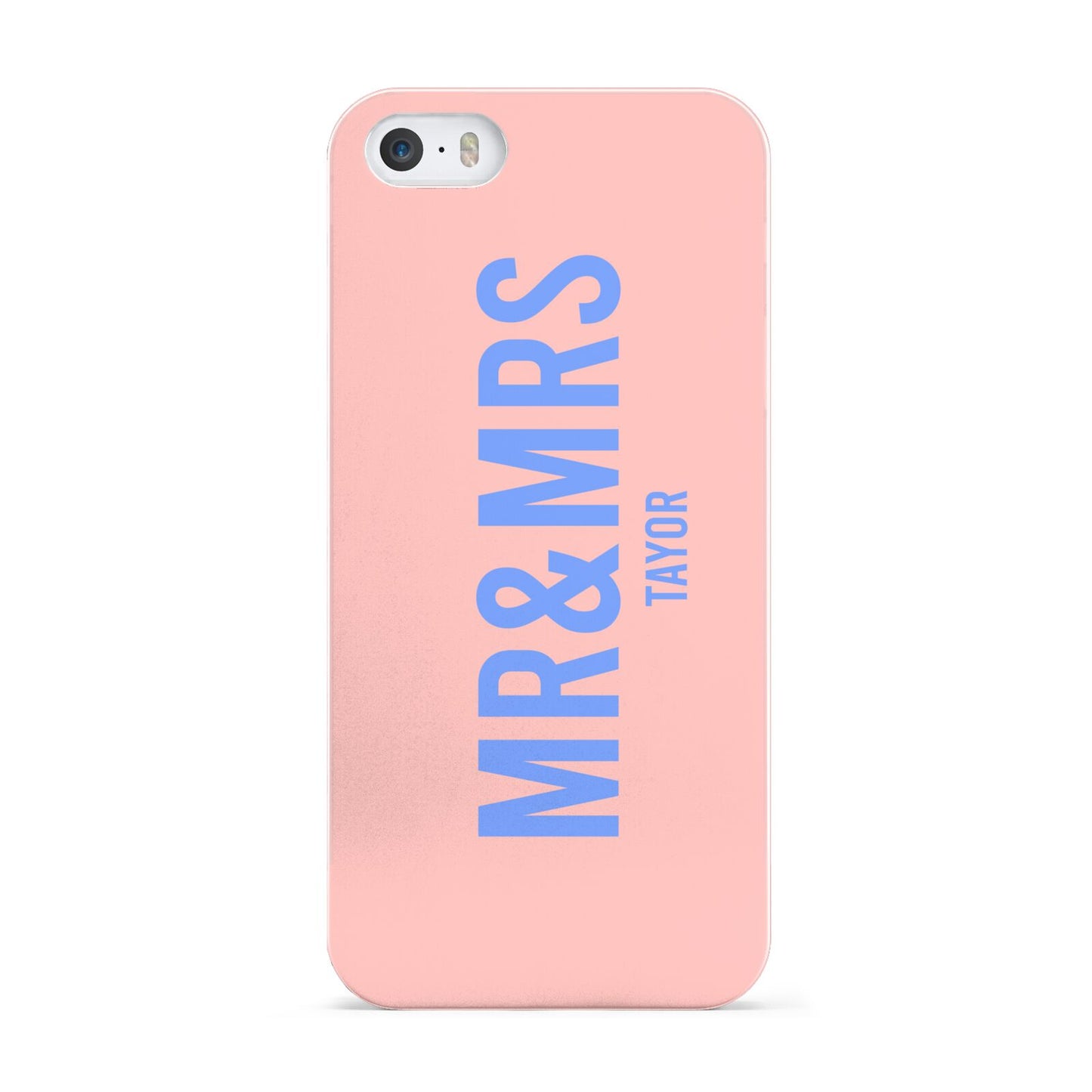 Personalised Mr and Mrs Apple iPhone 5 Case