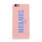 Personalised Mr and Mrs Apple iPhone 6 3D Snap Case