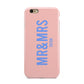 Personalised Mr and Mrs Apple iPhone 6 3D Tough Case