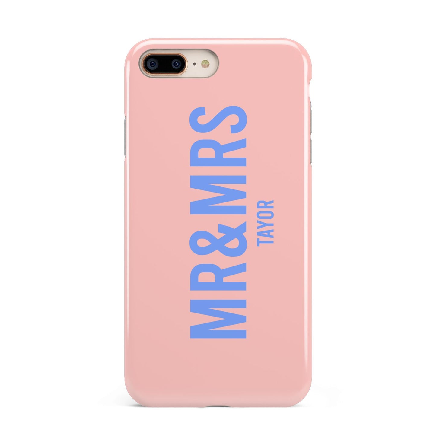 Personalised Mr and Mrs Apple iPhone 7 8 Plus 3D Tough Case