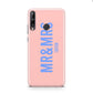 Personalised Mr and Mrs Huawei P40 Lite E Phone Case