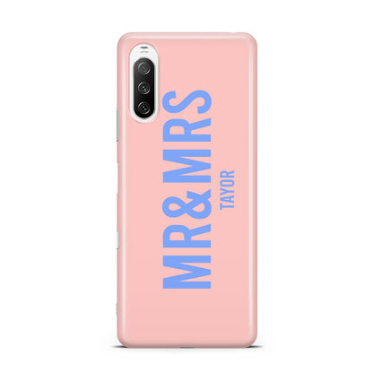Personalised Mr and Mrs Sony Xperia 10 III Case