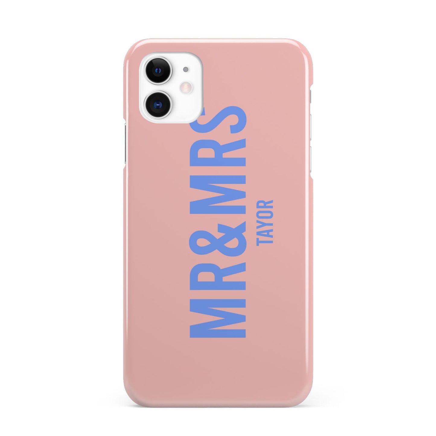 Personalised Mr and Mrs iPhone 11 3D Snap Case