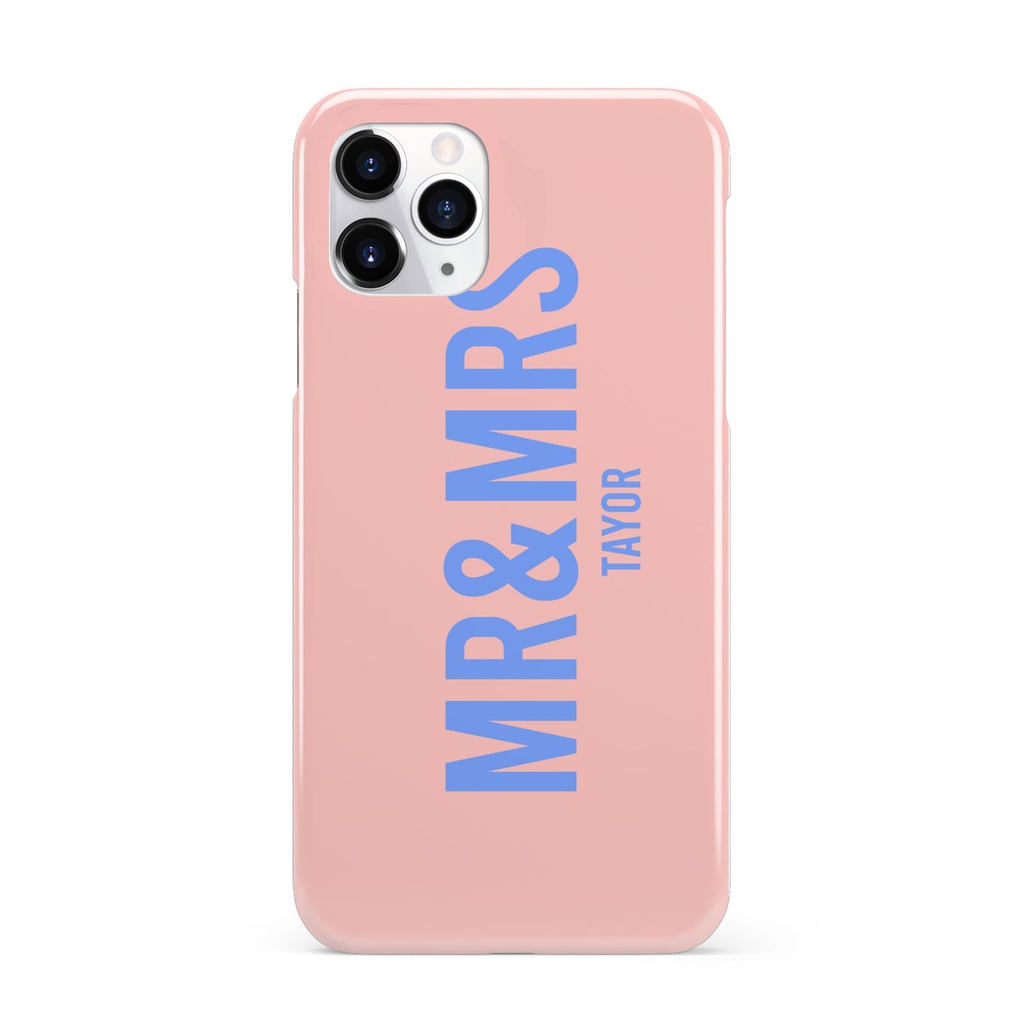Personalised Mr and Mrs iPhone 11 Pro 3D Snap Case