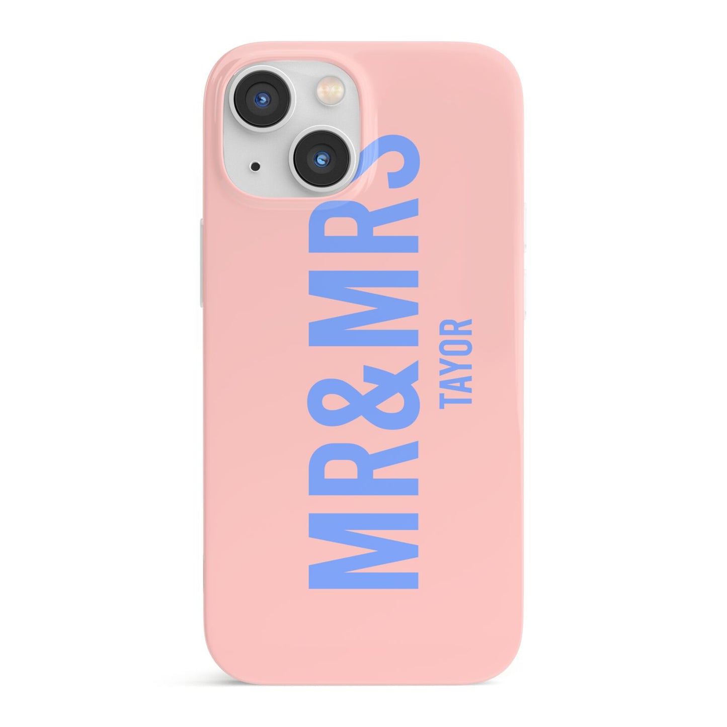 Personalised Mr and Mrs iPhone 13 Mini Full Wrap 3D Snap Case