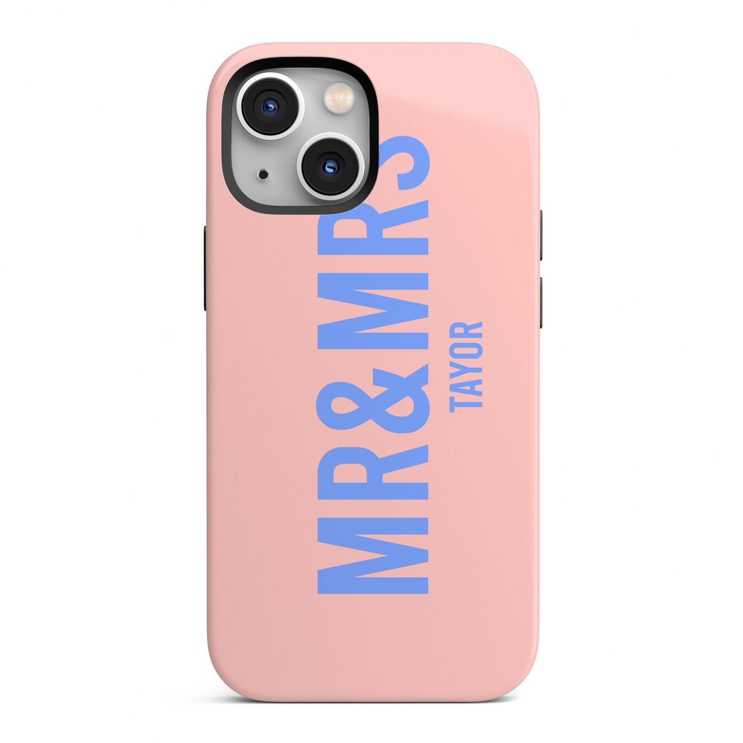 Personalised Mr and Mrs iPhone 13 Mini Full Wrap 3D Tough Case