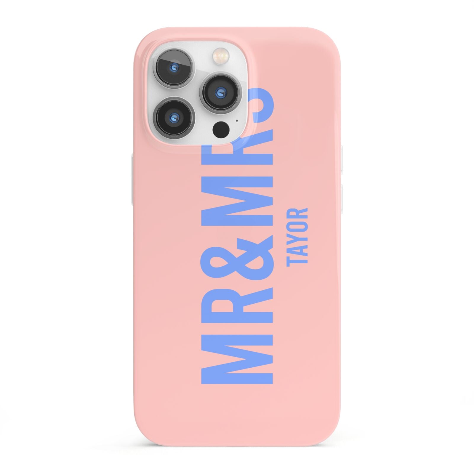 Personalised Mr and Mrs iPhone 13 Pro Full Wrap 3D Snap Case