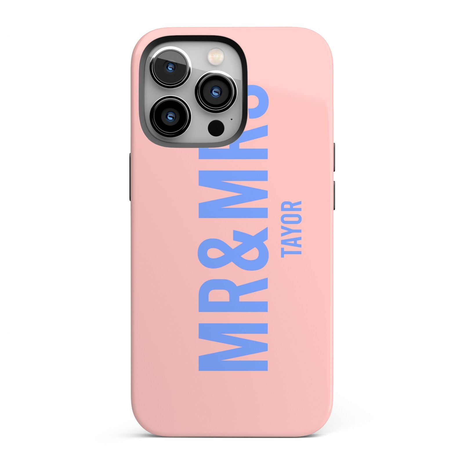 Personalised Mr and Mrs iPhone 13 Pro Full Wrap 3D Tough Case