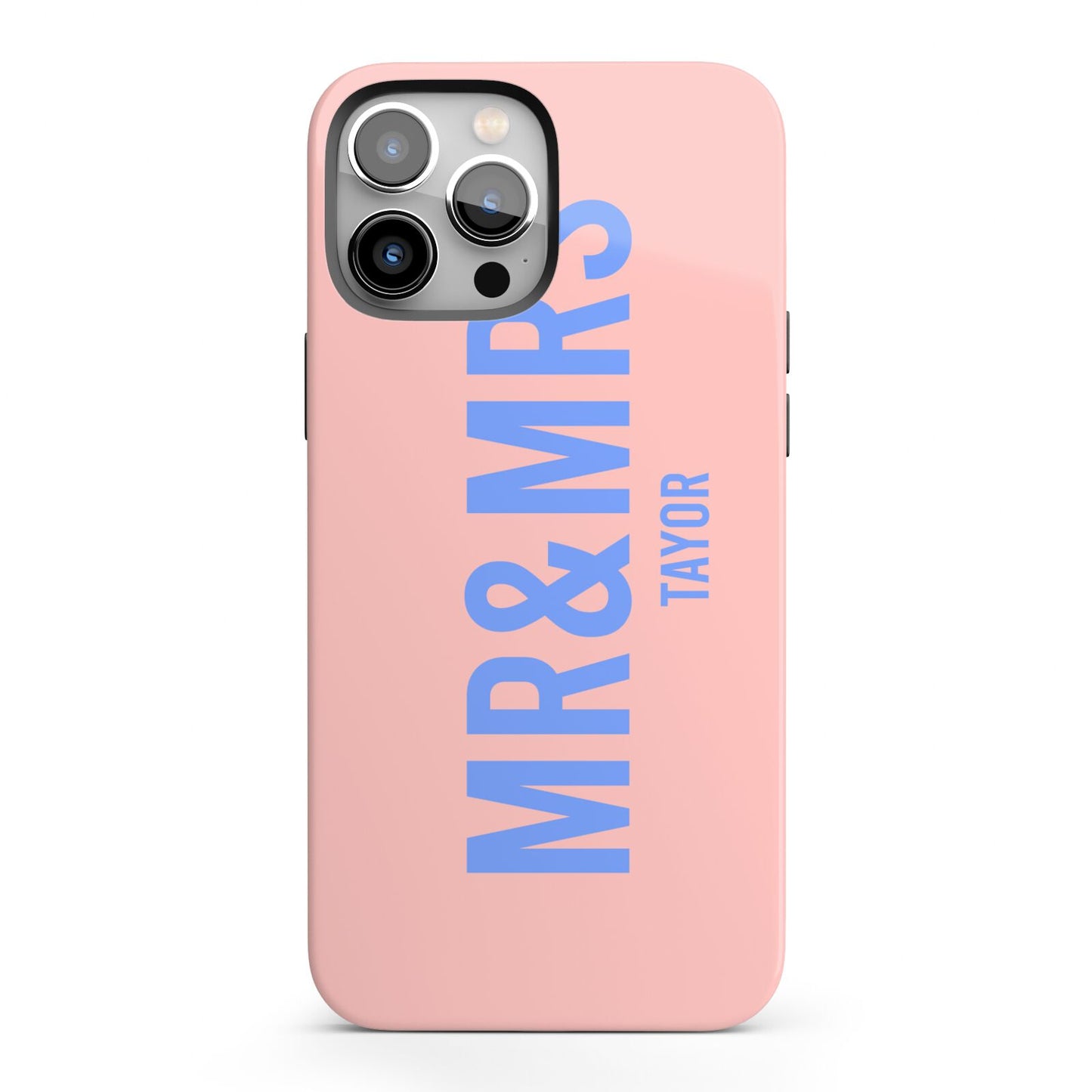 Personalised Mr and Mrs iPhone 13 Pro Max Full Wrap 3D Tough Case