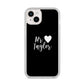 Personalised Mr iPhone 14 Plus Clear Tough Case Starlight