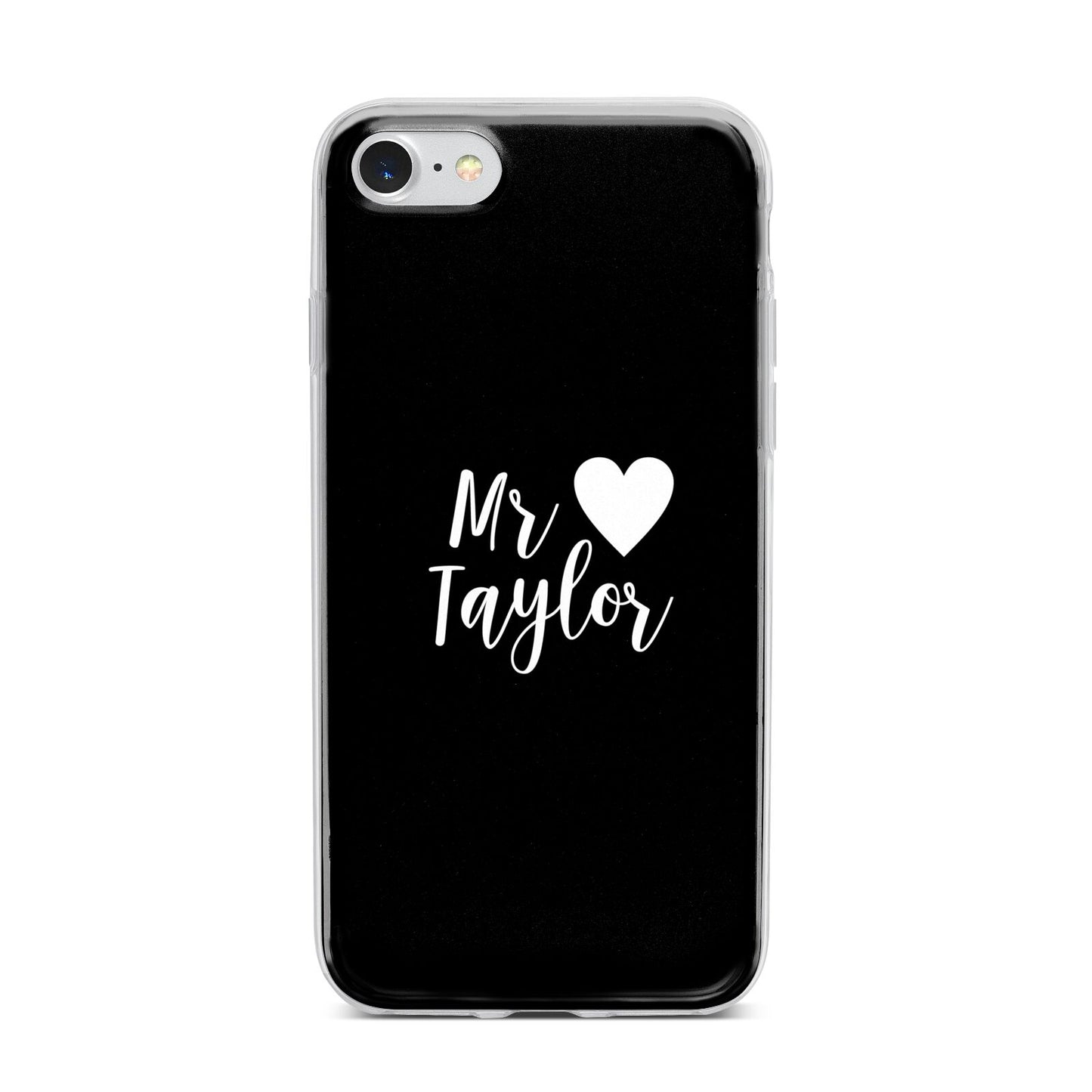 Personalised Mr iPhone 7 Bumper Case on Silver iPhone