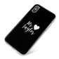 Personalised Mr iPhone X Bumper Case on Silver iPhone