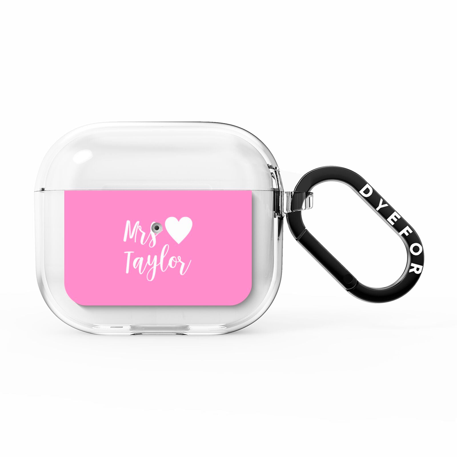 Personalised Mrs AirPods Clear Case 3rd Gen