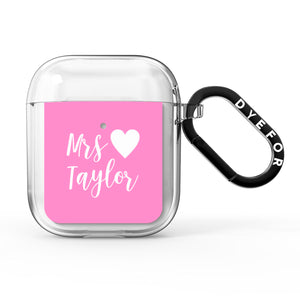 Personalised Mrs AirPods Case
