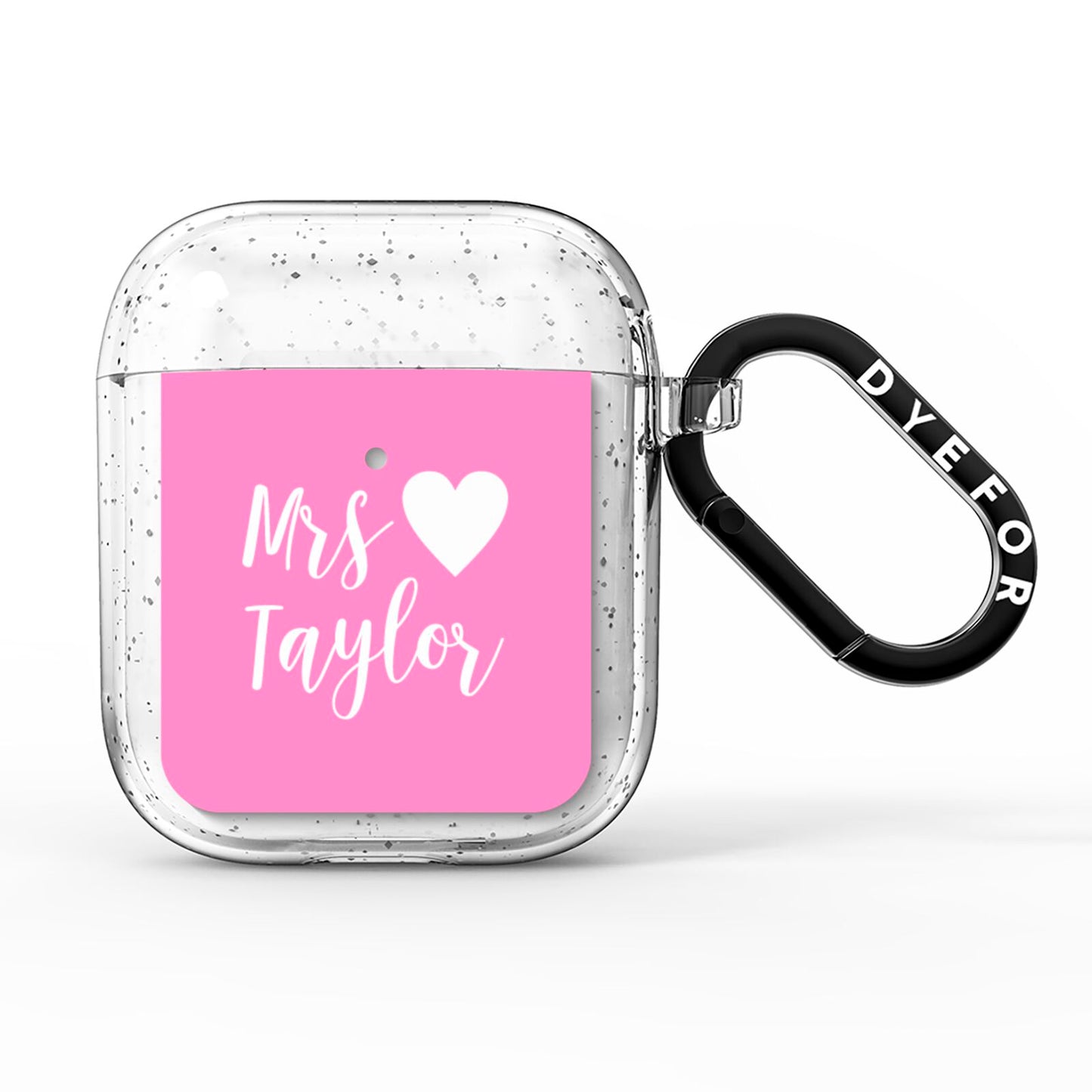Personalised Mrs AirPods Glitter Case