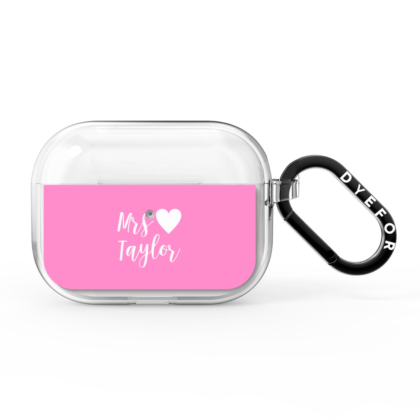 Personalised Mrs AirPods Pro Clear Case