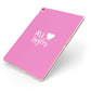 Personalised Mrs Apple iPad Case on Gold iPad Side View