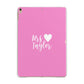 Personalised Mrs Apple iPad Gold Case