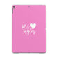 Personalised Mrs Apple iPad Grey Case