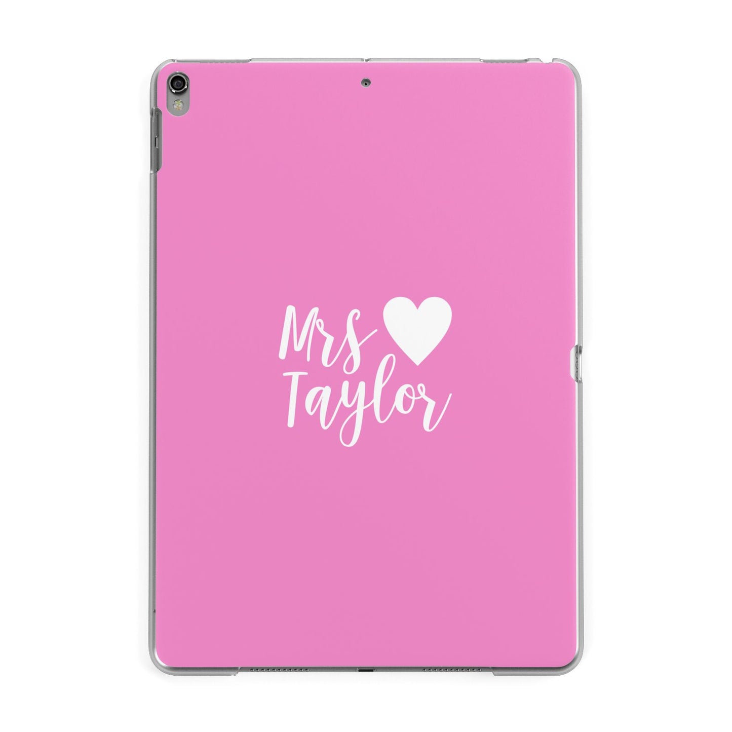 Personalised Mrs Apple iPad Grey Case