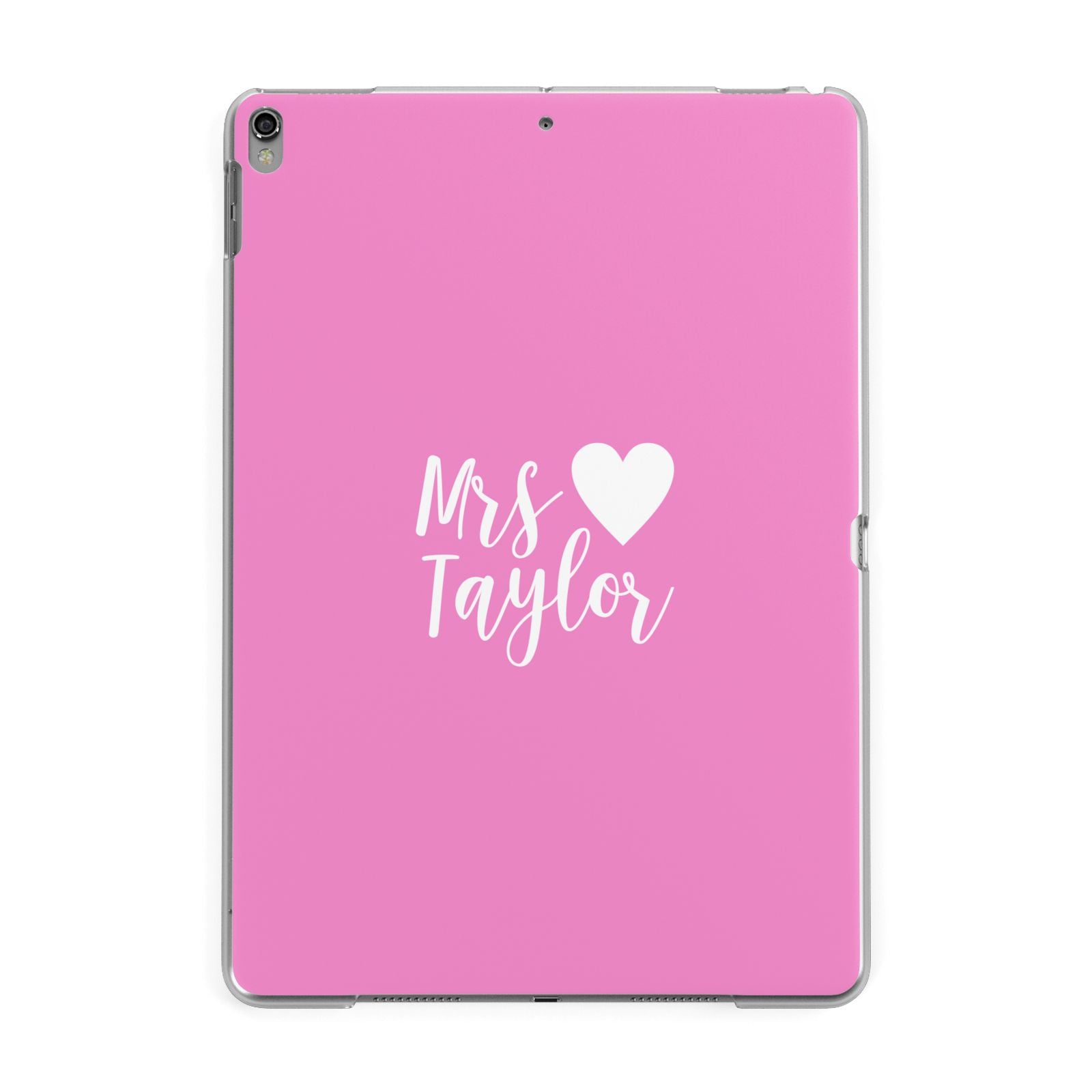 Personalised Mrs Apple iPad Grey Case