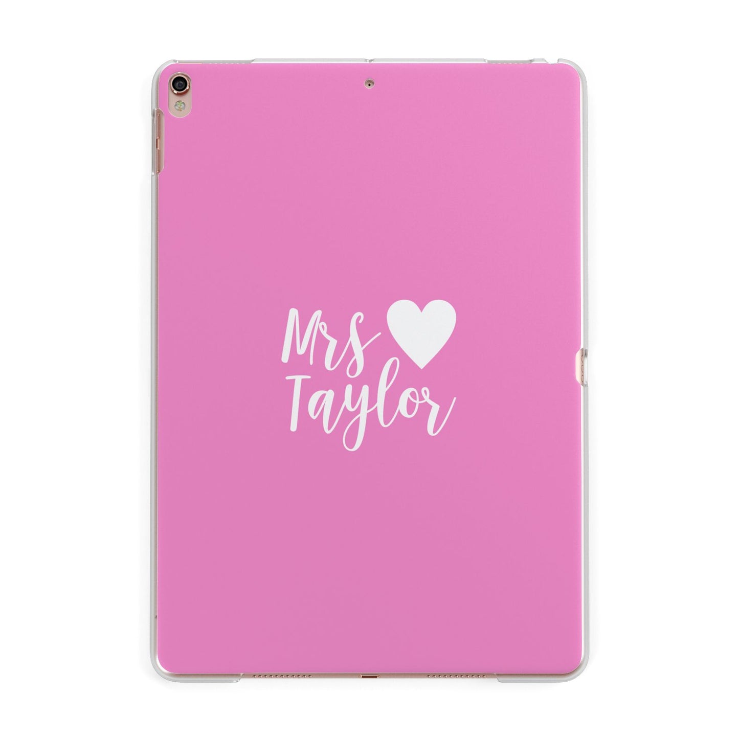Personalised Mrs Apple iPad Rose Gold Case