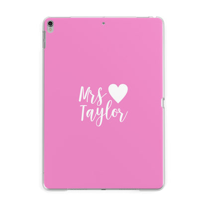 Personalised Mrs Apple iPad Silver Case