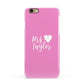 Personalised Mrs Apple iPhone 6 3D Snap Case