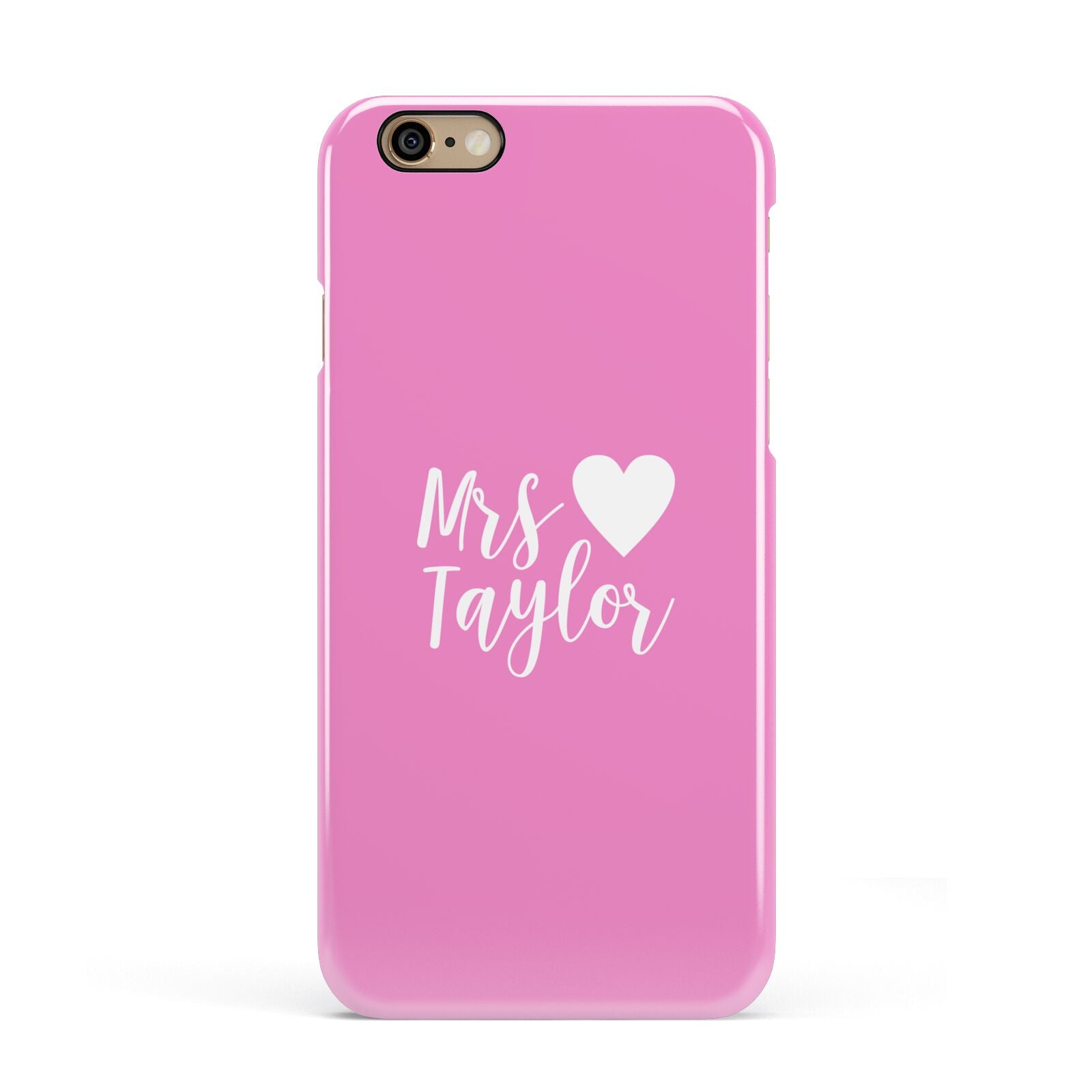Personalised Mrs Apple iPhone 6 3D Snap Case