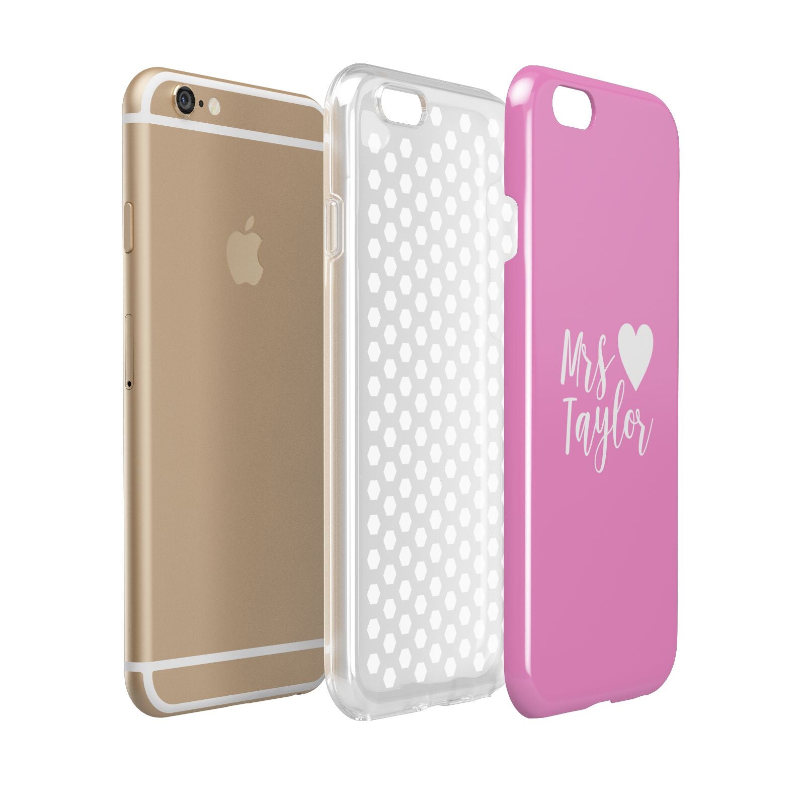 Personalised Mrs Apple iPhone 6 3D Tough Case Expanded view