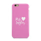 Personalised Mrs Apple iPhone 6 3D Tough Case