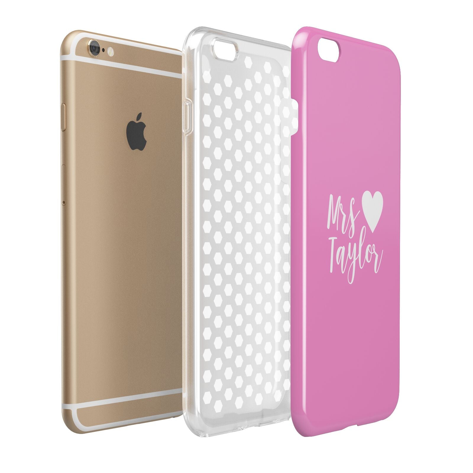 Personalised Mrs Apple iPhone 6 Plus 3D Tough Case Expand Detail Image