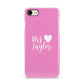 Personalised Mrs Apple iPhone 7 8 3D Snap Case