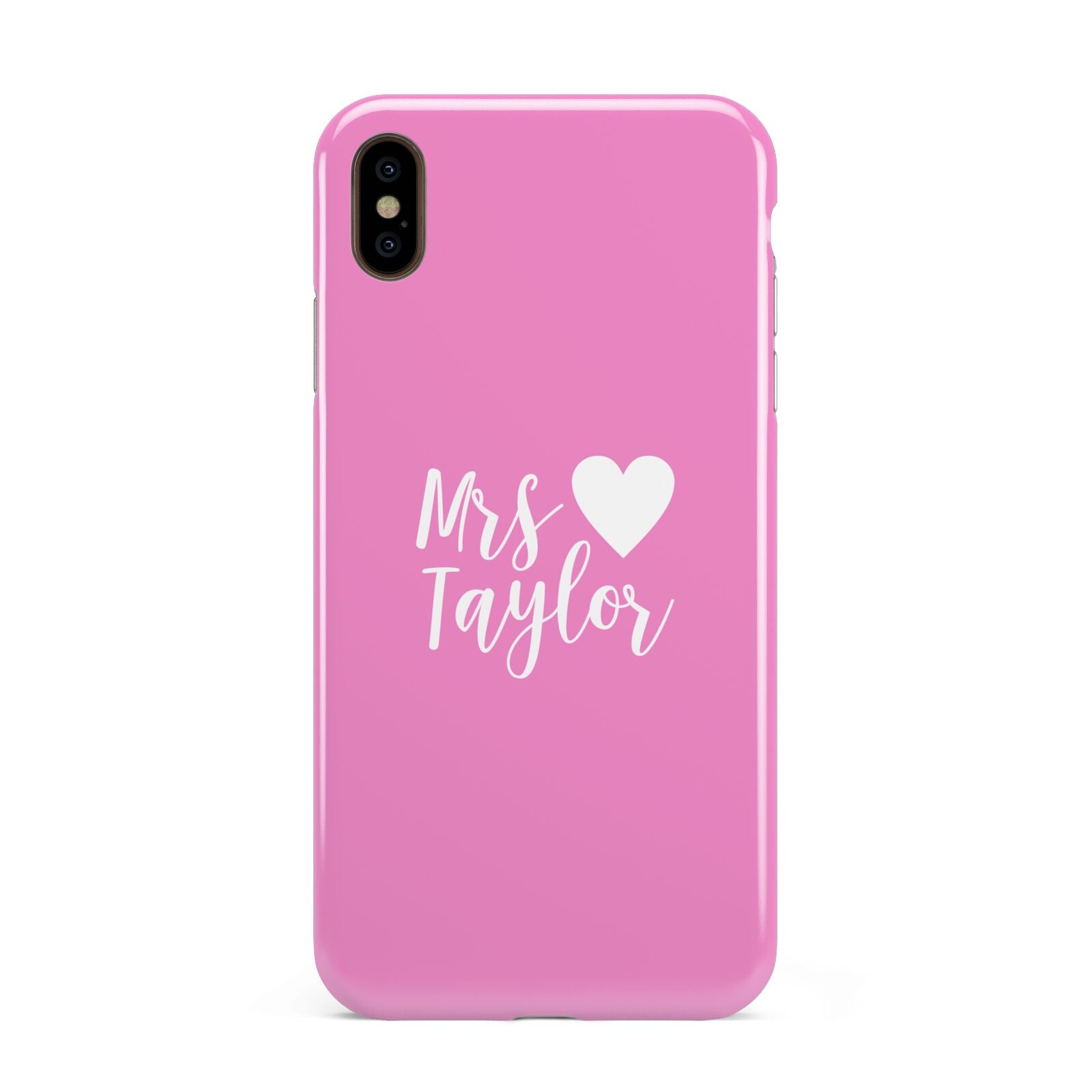 Personalised Mrs Apple iPhone Xs Max 3D Tough Case