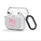 Personalised Mrs Couple AirPods Clear Case 3rd Gen Side Image