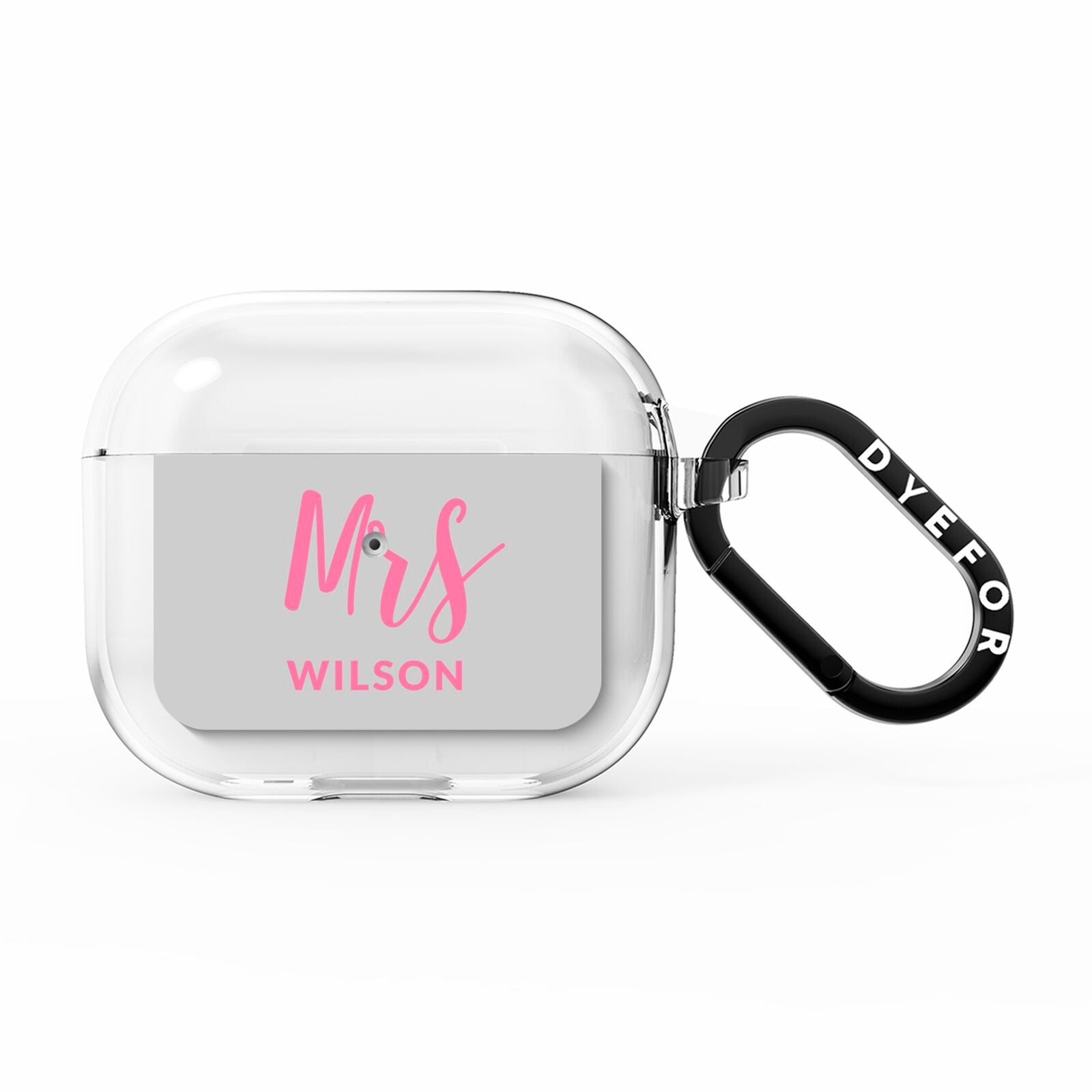 Personalised Mrs Couple AirPods Clear Case 3rd Gen