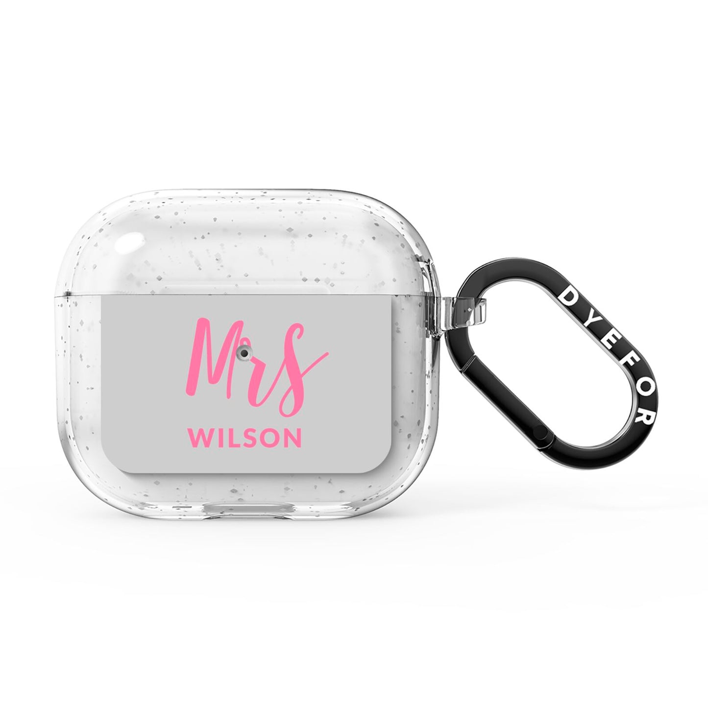Personalised Mrs Couple AirPods Glitter Case 3rd Gen