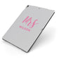 Personalised Mrs Couple Apple iPad Case on Grey iPad Side View