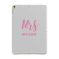 Personalised Mrs Couple Apple iPad Gold Case
