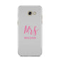 Personalised Mrs Couple Samsung Galaxy A5 2017 Case on gold phone