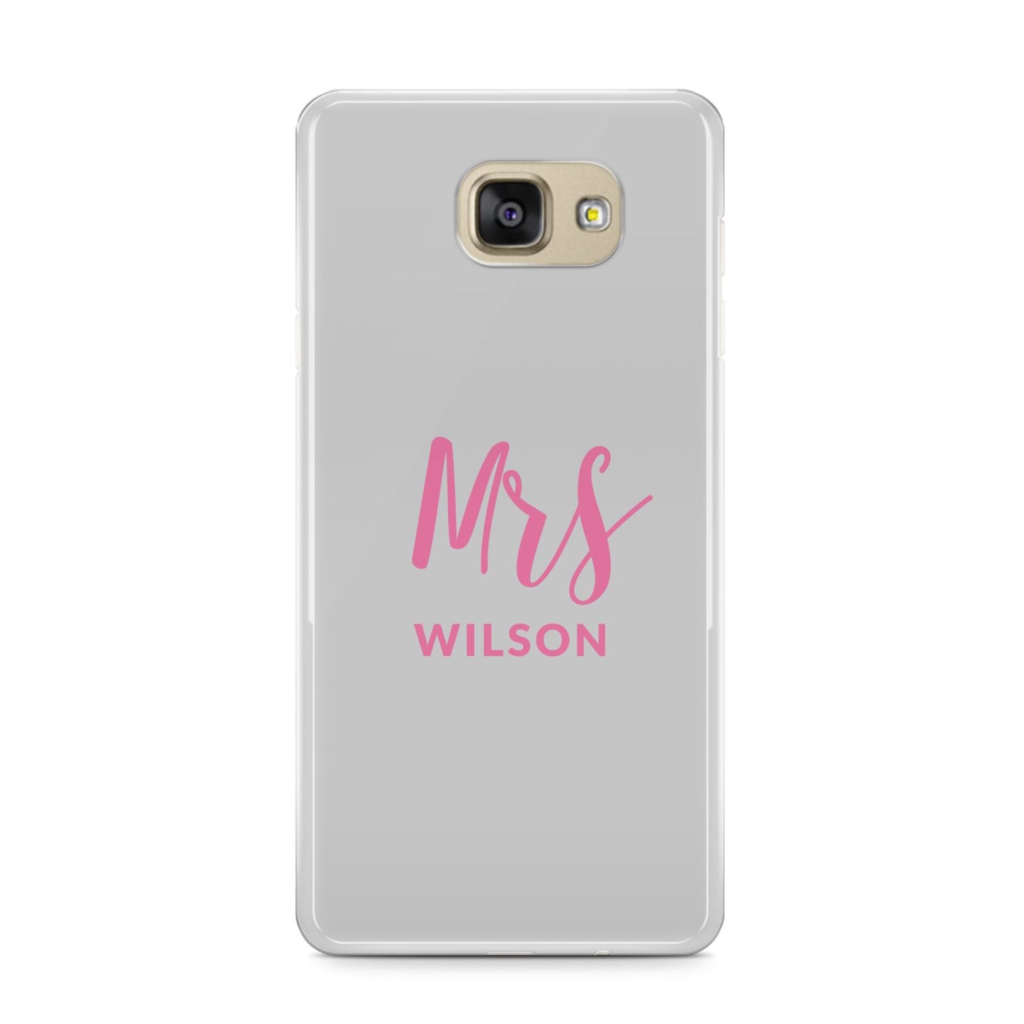 Personalised Mrs Couple Samsung Galaxy A9 2016 Case on gold phone