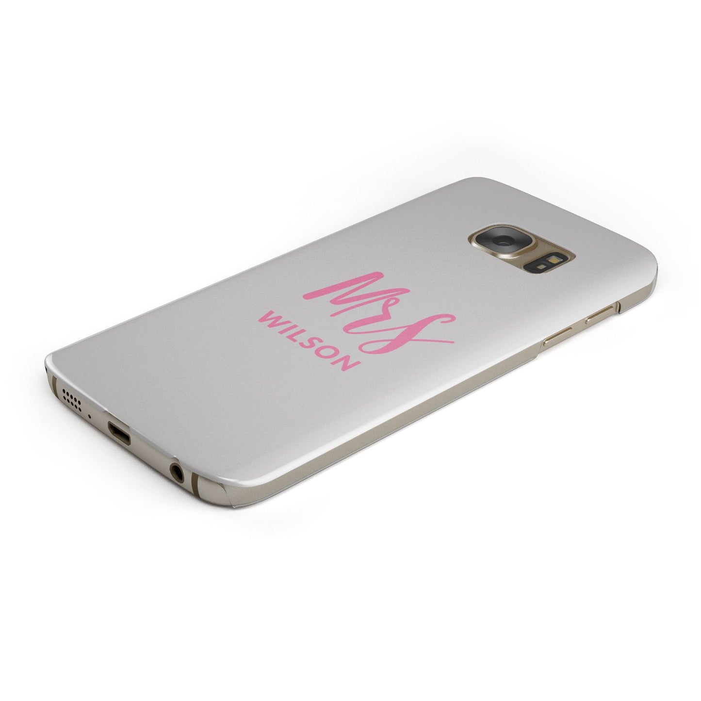 Personalised Mrs Couple Samsung Galaxy Case Bottom Cutout