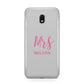 Personalised Mrs Couple Samsung Galaxy J3 2017 Case