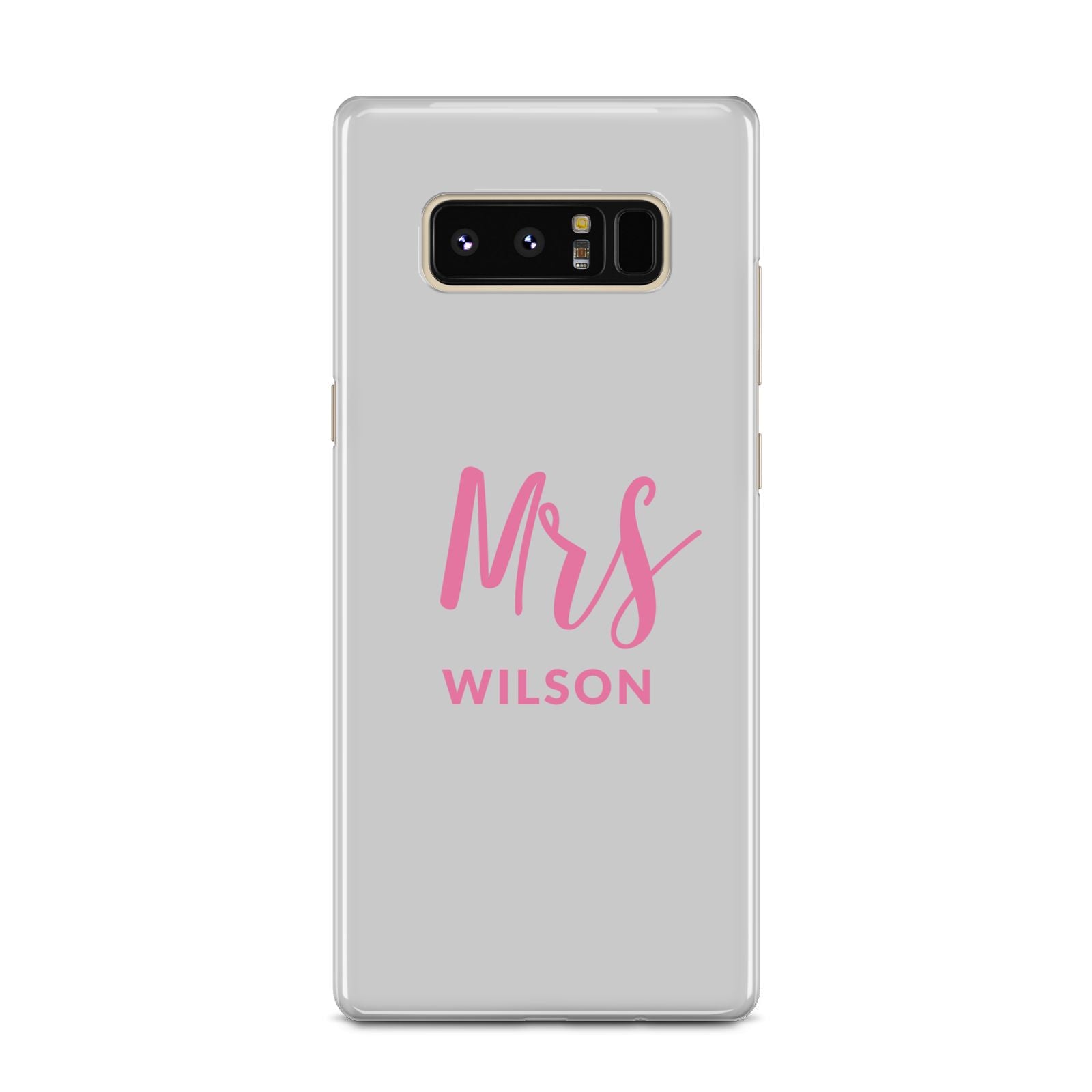 Personalised Mrs Couple Samsung Galaxy Note 8 Case