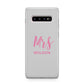Personalised Mrs Couple Samsung Galaxy S10 Plus Case