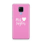 Personalised Mrs Huawei Mate 20X Phone Case