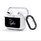 Personalised Mrs Or Mr Bride AirPods Clear Case 3rd Gen Side Image
