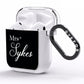 Personalised Mrs Or Mr Bride AirPods Clear Case Side Image