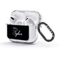 Personalised Mrs Or Mr Bride AirPods Glitter Case 3rd Gen Side Image