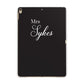Personalised Mrs Or Mr Bride Apple iPad Gold Case